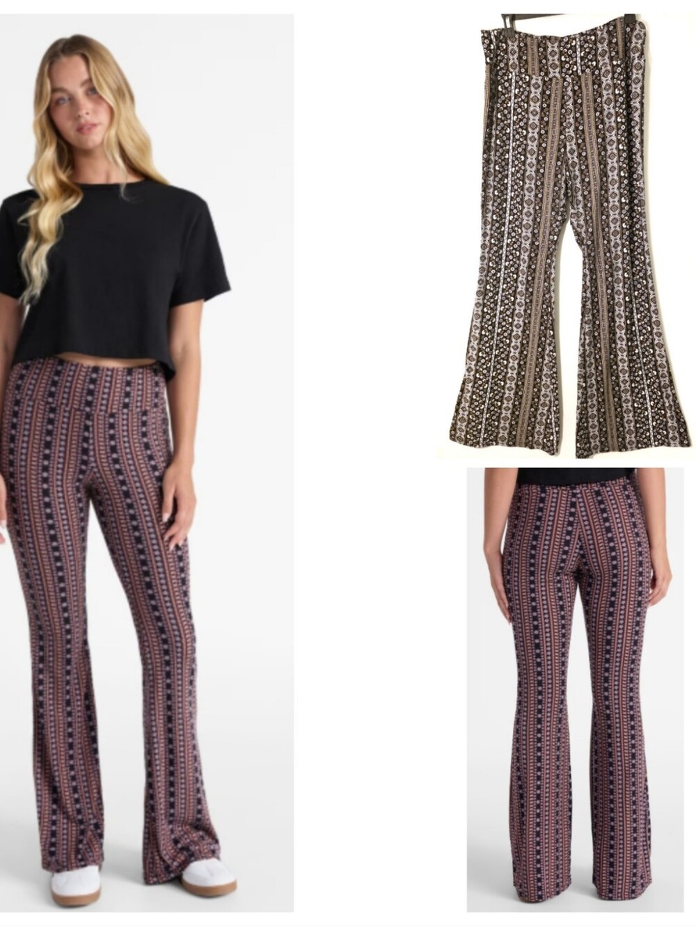 BOHO Festival Gypsy Flare Leggings XL